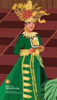 Innovative Layout Concept Featuring Gorontalo Traditional Attire Flat Design vector