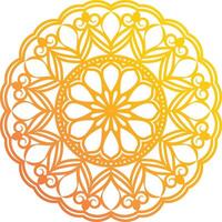 Intricate gradient Mandala vector