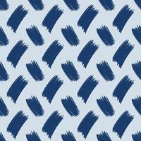Seamless pattern with blue brush stroke. Abstract repeat design wallpaper. vector