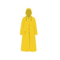 Raincoat coat autumn rain clothes vector