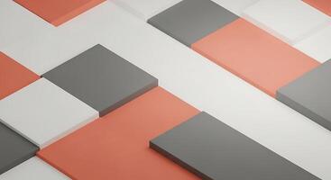 A red and grey abstract background with squares photo