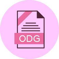 ODG Format Minimal Mix Circle Icon vector
