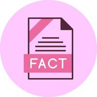 FACT Format Minimal Mix Circle Icon vector