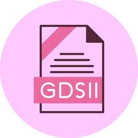 GDSII Format Minimal Mix Circle Icon vector