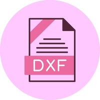 DXF Format Minimal Mix Circle Icon vector