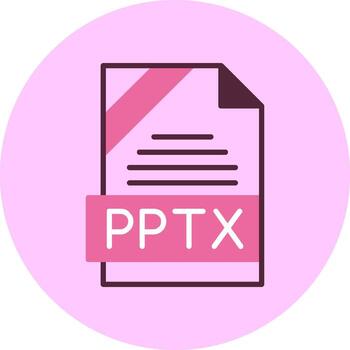 PPTX Format Minimal Mix Circle Icon Design vector