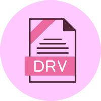 DRV Format Minimal Mix Circle Icon vector