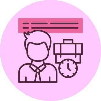 Flexibility Minimal Mix Circle Icon vector