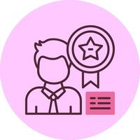 Badge Minimal Mix Circle Icon vector
