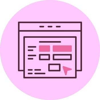 solicitud formar mínimo mezcla circulo icono vector