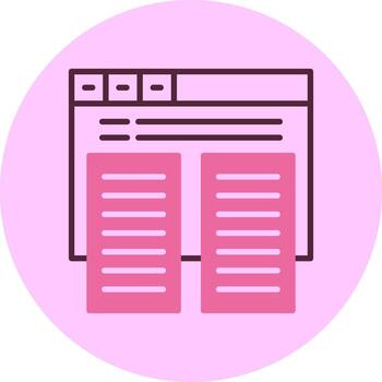 duplicar contenido circulo mínimo mezcla circulo icono vector