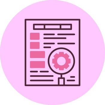 Keyword optimization Circle Minimal Mix Circle Icon vector