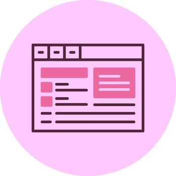 Schema markup Circle Minimal Mix Circle Icon vector