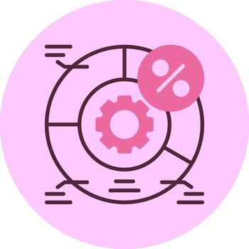 ab pruebas circulo mínimo mezcla circulo icono vector