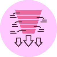 E-commerce tracking Circle Minimal Mix Circle Icon vector