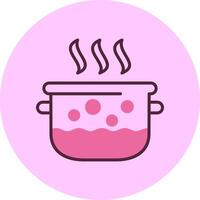 Pot Mix Circle Icon Design vector