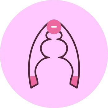 Nutcracker Minimal Mix Circle Icon vector