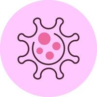 Coronavirus Minimal MIx Circle Icon Design vector