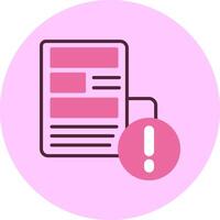 News Notification Minimal Mix Ciircle Icon vector