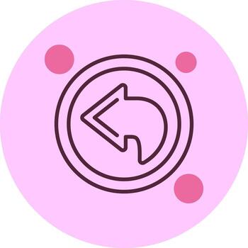 espalda botón navegación mínimo mezcla circulo icono vector