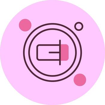 Rename Button Navigation Minimal Mix Circle Icon vector