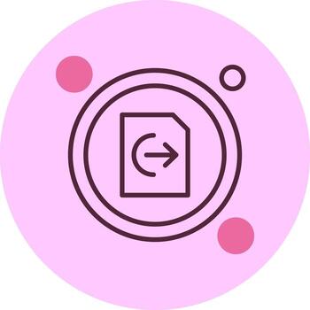 siguiente página botón navegación mínimo mezcla circulo icono vector