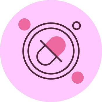 Link Button Navigation Minimal Mix Circle Icon vector