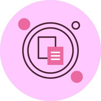 pegar botón navegación mínimo mezcla circulo icono vector