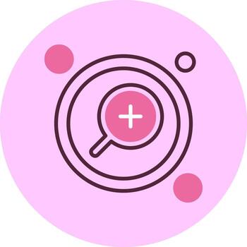 enfocar en botón navegación mínimo mezcla circulo icono vector