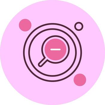 enfocar fuera botón navegación mínimo mezcla circulo icono vector