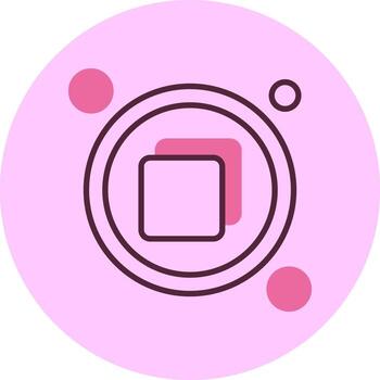 restaurar abajo navegación mínimo mezcla circulo icono vector