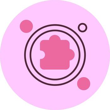 Extension Button Navigation Minimal Mix Circle Icon vector