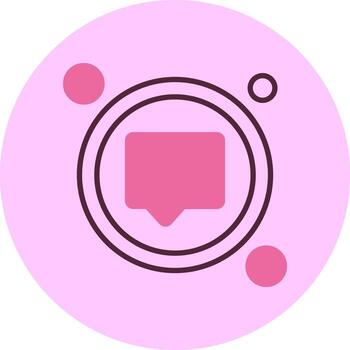 charla botón navegación mínimo mezcla circulo icono vector