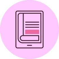Digital book cover Minimal Mix Circle Icon vector