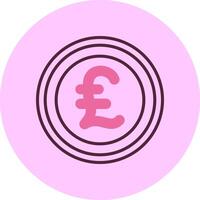 Italian Lira Sign Minimal Mix Circle Icon vector