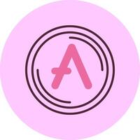 AaveMinimal Mix Circle Icon vector