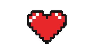 Pixel heart icon, pixel art, pixel art, pixel art, pixel art, pixel art, vector