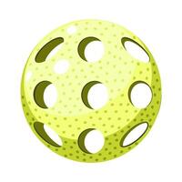 Pickleball ball equipment for game vector