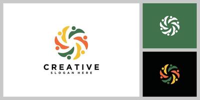 Diverse Community People Logo vector