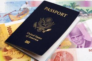 American Passport on Comorian Franc photo