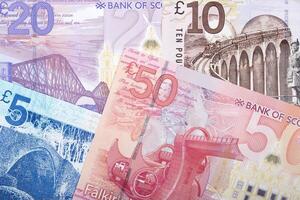Scottish pounds a business background photo