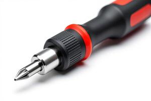 Close-Up of a Precision Screwdriver with Ergonomic Grip Design photo