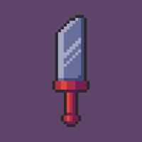 Pixel art Game Sword asset design vector