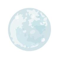 Full moon. Creepy halloween element. vector
