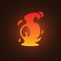 Simple Fire Illustration vector