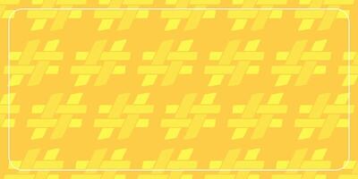 Yellow-orange background with hashtag pattern. Template design for banners, posters, greeting cards, and social media. vector
