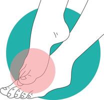 Hand and Leg Injury Illustration with Cartoon Design vector