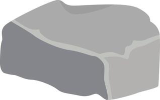 Boulder Stone Cartoon Illustration. vector