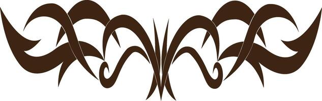 Tribal Tattoo Illustration, Isolated on White Background vector