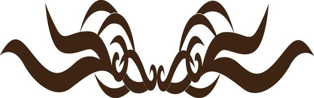 Tribal Tattoo Illustration on White Background vector